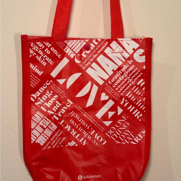 Lululemon Athletica Bold Red Shopper Bag - Picture 6 of 8
